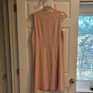 Ann Taylor Blush Pink Sleeveless Mini Dress